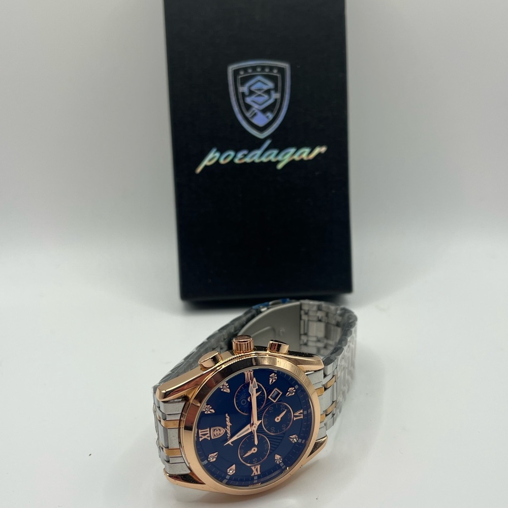 POEDAGAR SWISS MADE WATCH STAINLESS STEEL